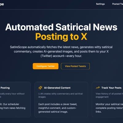 Automated Satirical News Posting to X (Satire Scope)